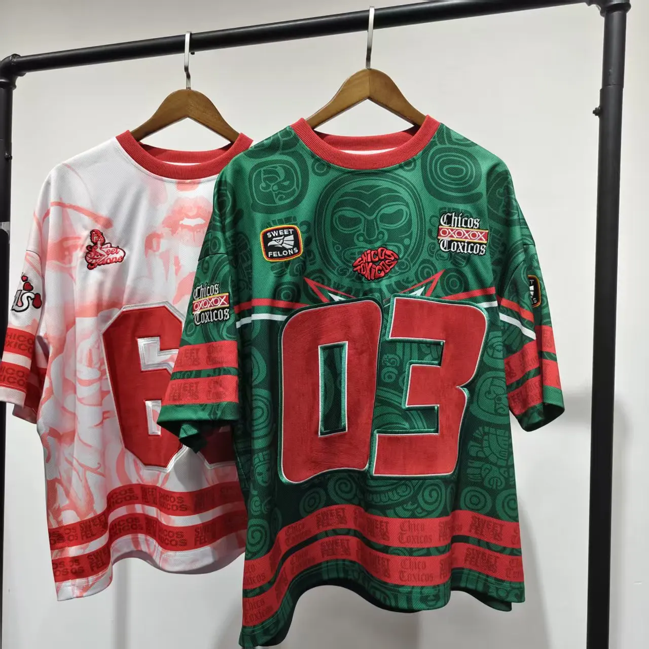 Custom New Fashion Sports Jersey Sublimation Colorful Design Football Jersey Hip Hop Sports Mesh Practice Plain Football Shirt