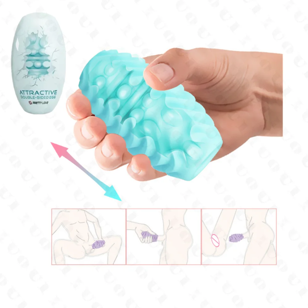 Portable Pleasure Pocket Pussy Stroker,Soft Stretchy Man Masturbator  Cup,Male Sex Toys for Men Egg Masturbator