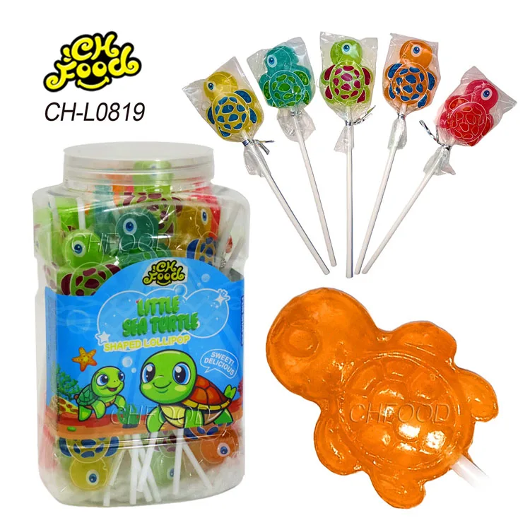 Colour Mixture Tortoise Shape Lollipop Hard Candy