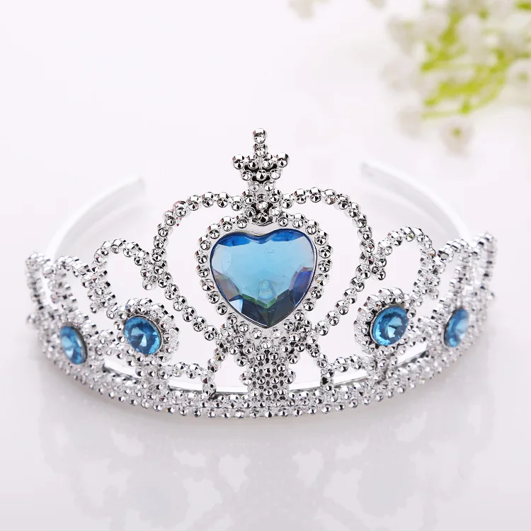 Lovelyshop Rode Edelstenen Strass Goud Tiara voor Little Kid Big Kid Prom Verjaardag Prinecess Crown