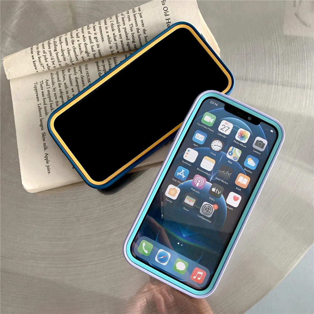 New Arrival 3 in 1 Mobile Phone Cover Case for iPhone 15 Shockproof Tpu Cover Slim Funda Matte Finish Phone Cases for iPhone 16