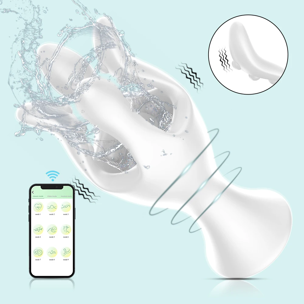 LOVE Newly Premium Men's Masturbator Medical Grade Silicone Four-claw Fish Trainer Waterproof Silicone Massager Stimulator