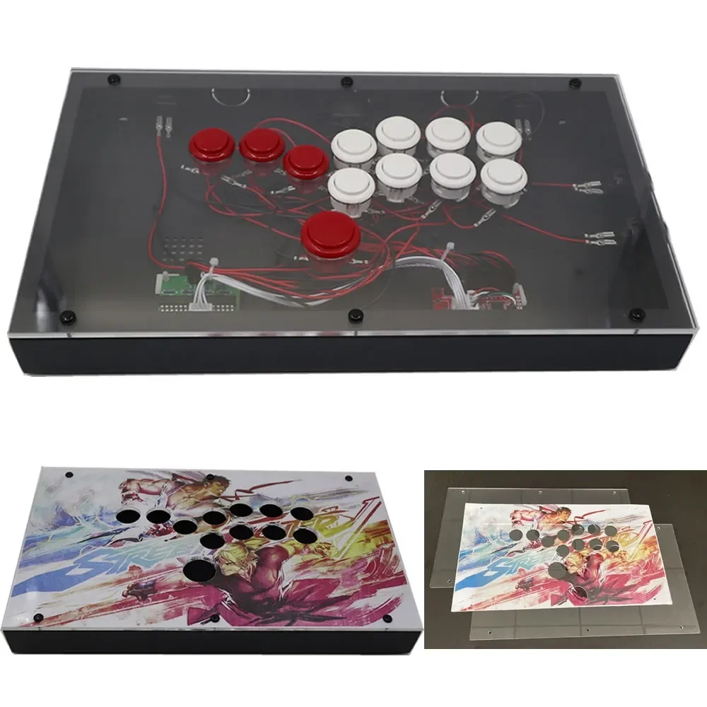 RAC-J503B All Buttons Arcade Fight Stick Controller deals Hitbox Style Joystick For PC