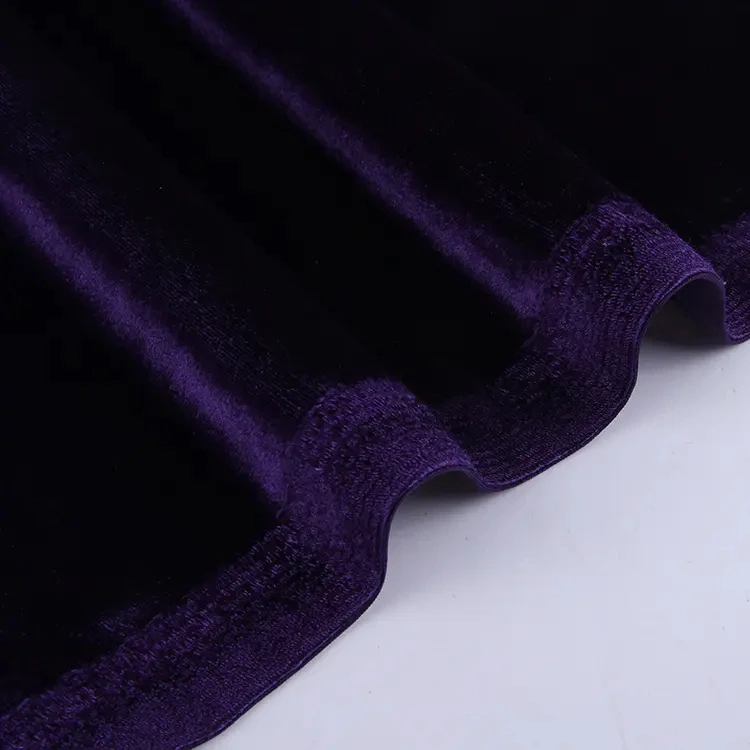 2025 Chinese Factory Polyester Silk Sense Velvet Fabric Spandex Stretch Korean Velvet for Garment Dress