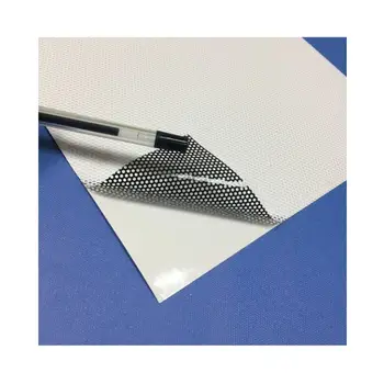 Top Quality Thickened printable one way vision vinyl perforated vinyl film roll