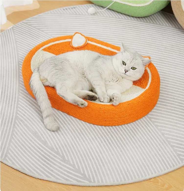 Sisal cat scratching board large round wear resistant cat toy