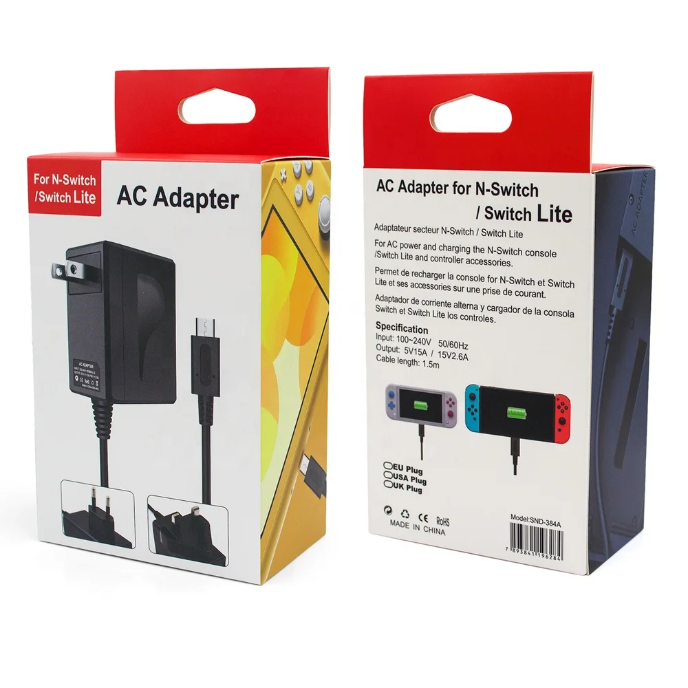AC Adapter for Nintendo Switch and Switch Lite - Durable Power