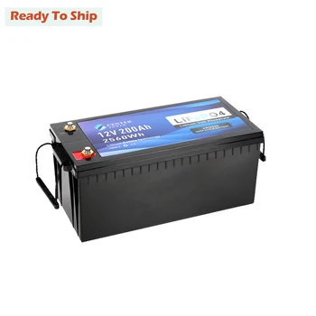 Deep cycle Solar OEM Rechargeable LifePo4 12V 200Ah Lithium Ion Battery