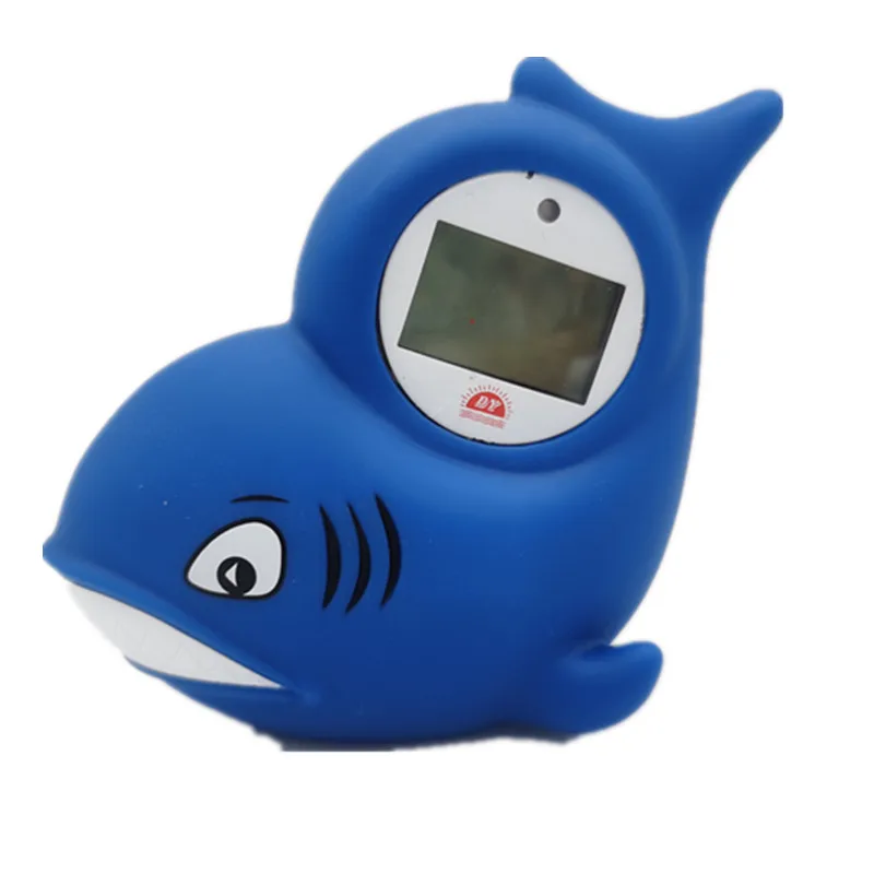 ICTI Passed Factory Digital Floating Temperature Alarm Bath Quick Set Waterproof LCD Display Battery Powered House Shape Max Min