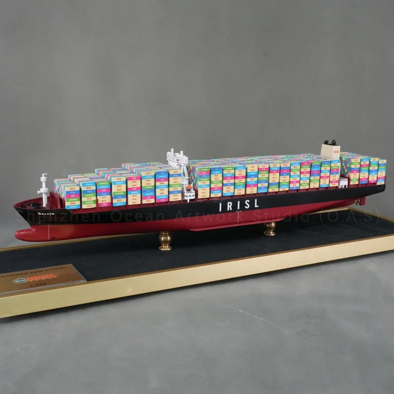 【LA】O.A.S Manufacturer Handicraft Ship Model Upscale  Business Gifts Custom 127cm IRISL Container Ship Model