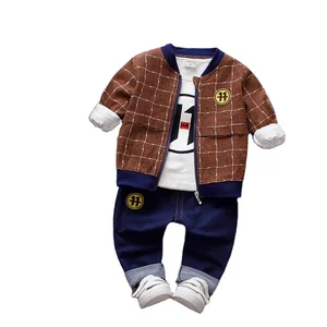 The Intelligent Cute Fantastic Branded Cotton Baby Boy Sets With Three Pieces