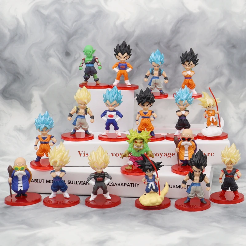 Crazy Selling Japanese Anime Toys Wholesale 18 Piece Anime Figures