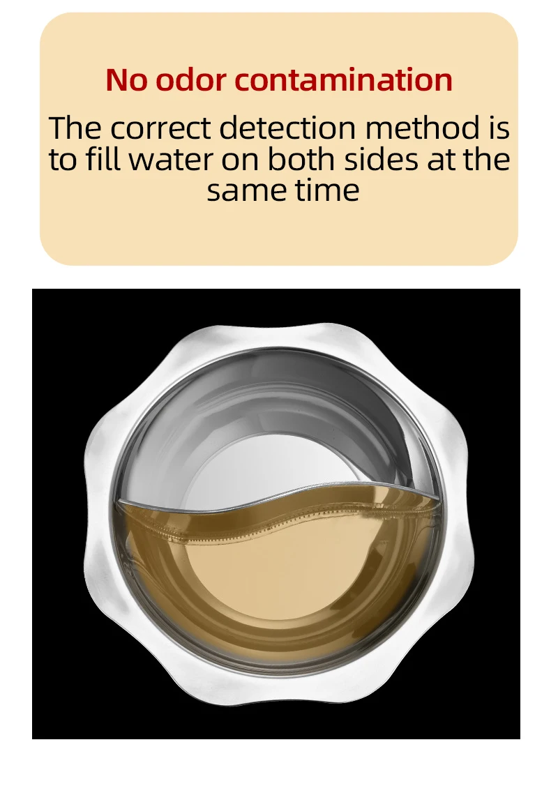 Wholesale Low Good Price Sun Shape Design 2 Compartments Stainless Steel 0.8mm Stainless Steel Individual Hot Pot Soup Hotpot