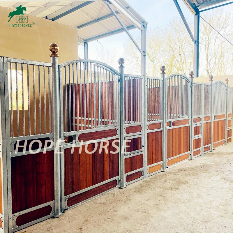 Bamboo Powder Coated Horse Box Horse Stable Modular Horse Stalls - Buy ...