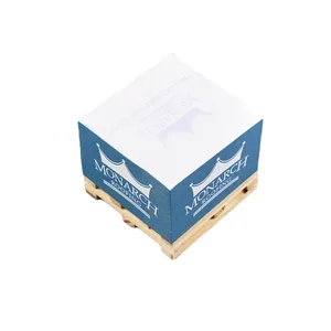 S3307 Custom Small Pallet Sticky Note Cube Promotional Notepad Blocks Wooden Pallet Paper Pad Sticky Note Pad Custom logo