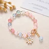 Bracciale margherita con perline colorate di popcorn
