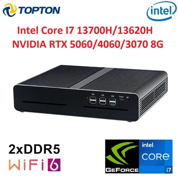 Topton V7 Mini Gaming PC with Intel Core i7, NVI-DIA GeForce RTX