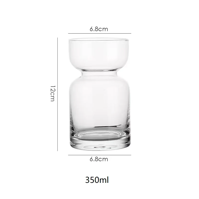 Nordic Saturn Time Hourglass Tumbler Net Red Ins Restaurant Creative Iced Latte Coffee Mug Juice Milk Tea Beverage Glass Cup
