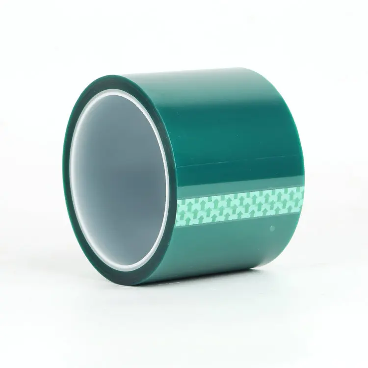 Electrical Insulation PET Film Coated Polyester Green Adhesive Tape for Laminating Glass