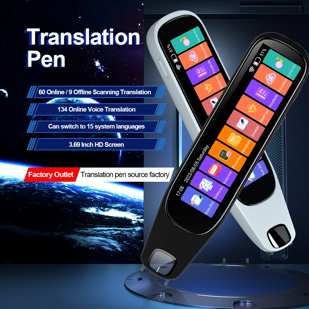OEM Factory Price Portable Language Voice Translator Scanner Scanning Translation Pen Business for Travel