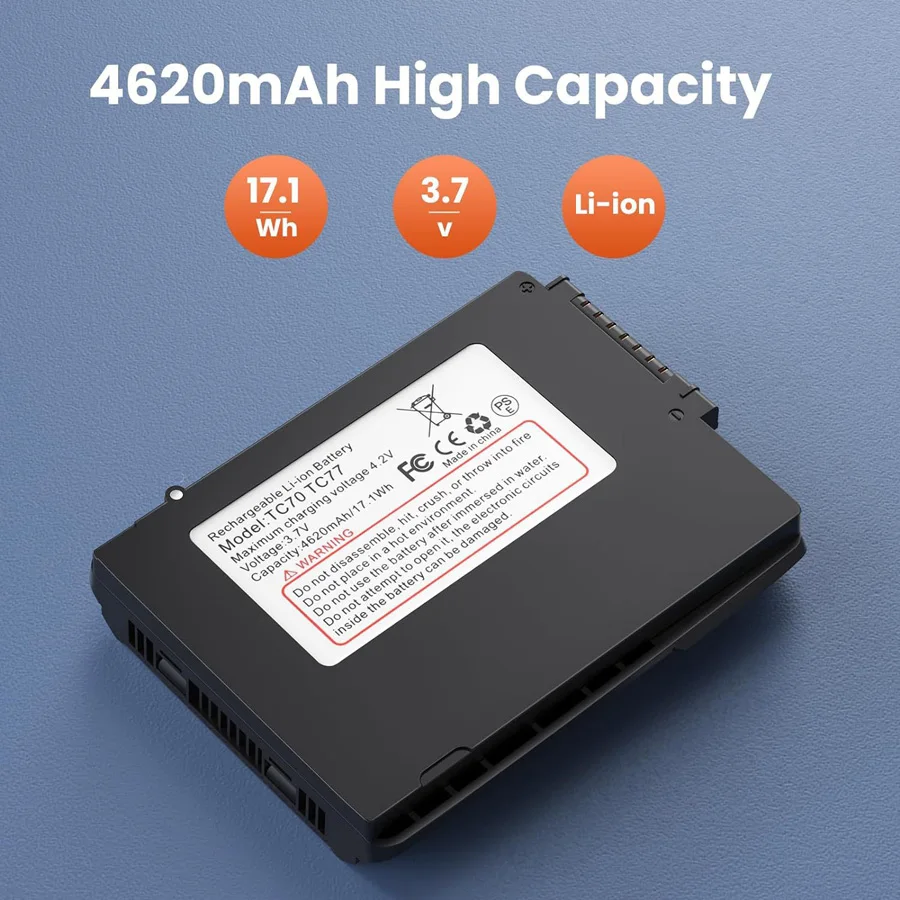 thumbnail image 2 of Replacement Battery BT-000318 For Zebra TC720L TC70X TC75X TC75BH Barcode Scanners 2 of 5