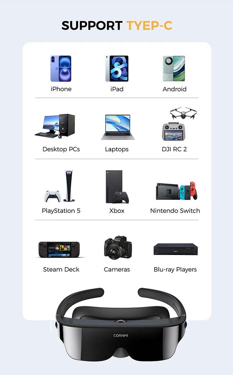 Goggles Ipad Pro Vr Headset Watching Movies And TV Shows In