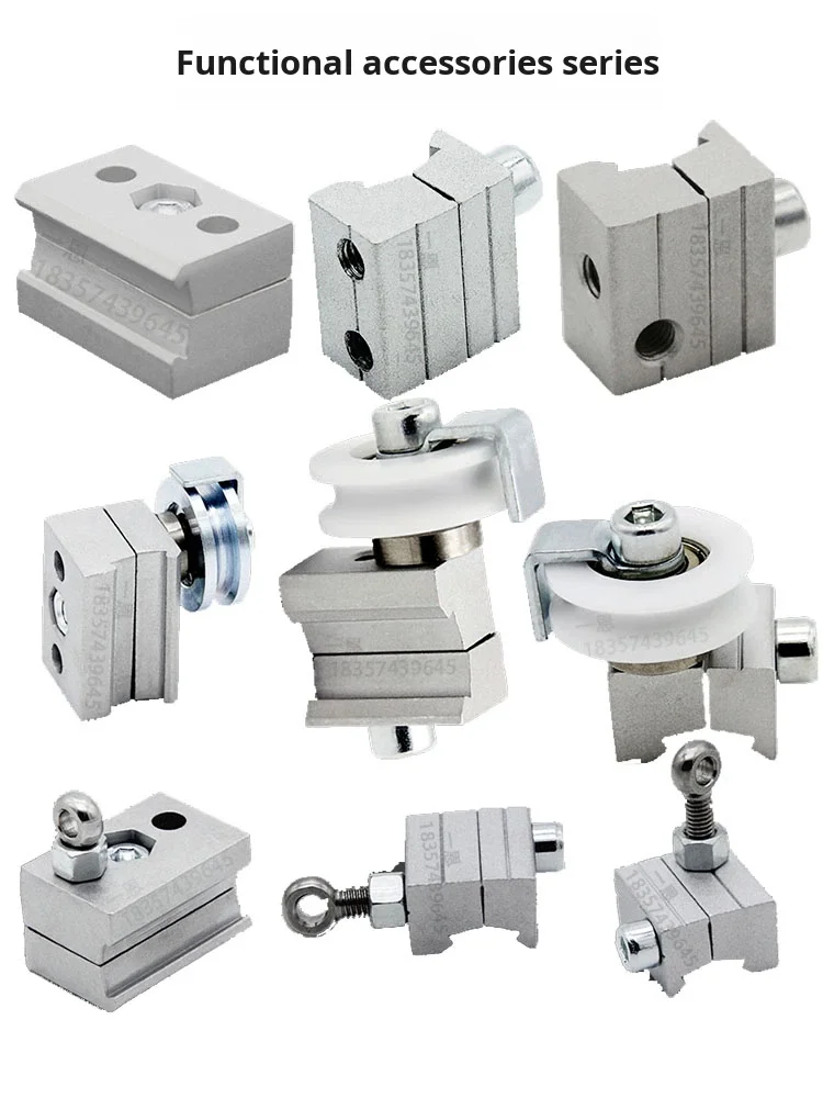 Double Hole Function Auxiliary Parts A/B U Groove Pulley Set Metal Pulley Joint Screw Third Generation Lean Tube Accessories