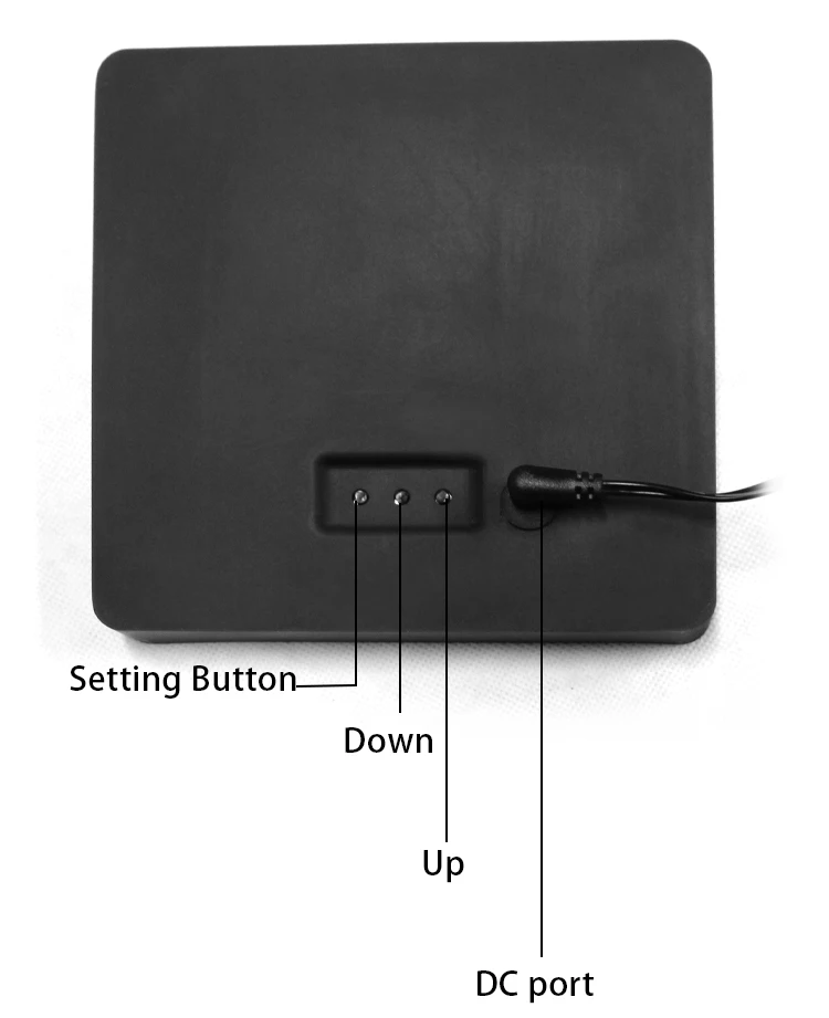 Cheetie Cp037 Led Silent Wall Clock Word Display Custom Dutch French