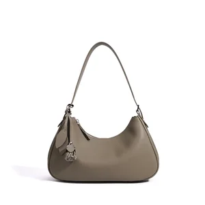 Custom Logo Fashion Ladies Purse and Handbags Elegant Underarm Bag Simple Design Women Shoulder Bags