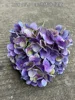 25#-5 head 3D hand feel hydrangea - green purple
