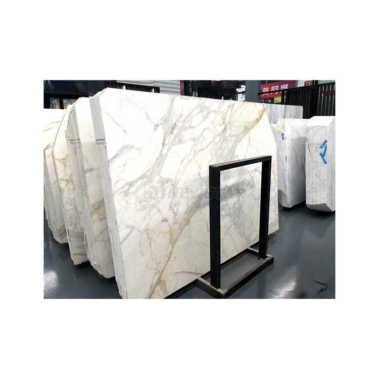 Kitchen Rectangular Slab NEWSTAR Calacatta White Quartz Kitchen Rectangle Countertop Marble ...