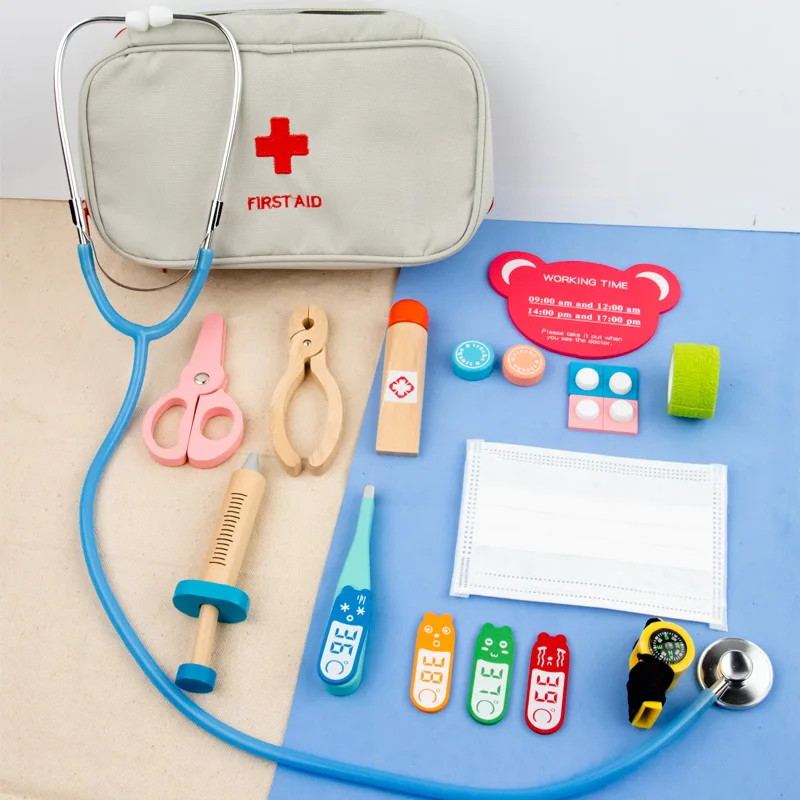 Cadeaux pour enfants 17pcs Kit médical Docteur Infirmière Dentiste