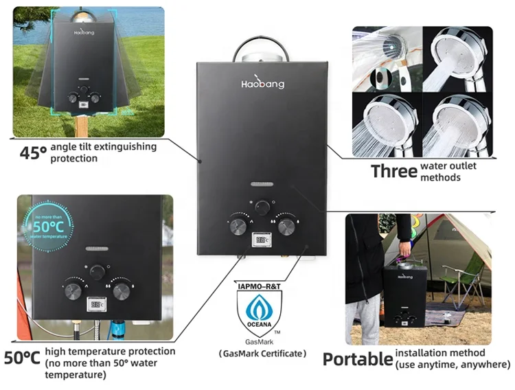 Outdoor Portable Gas Water Heater Instant Heating Solutions
