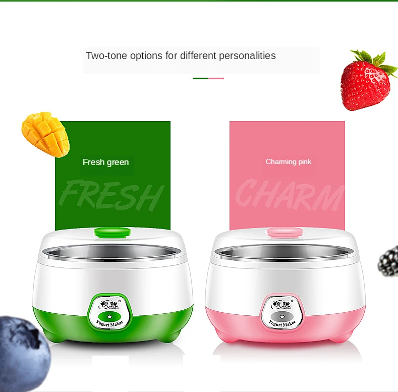 Popular Portable Mini Electronic Automatic DIY Home 1L Yogurt Maker Machine with Stainless Steel Liner
