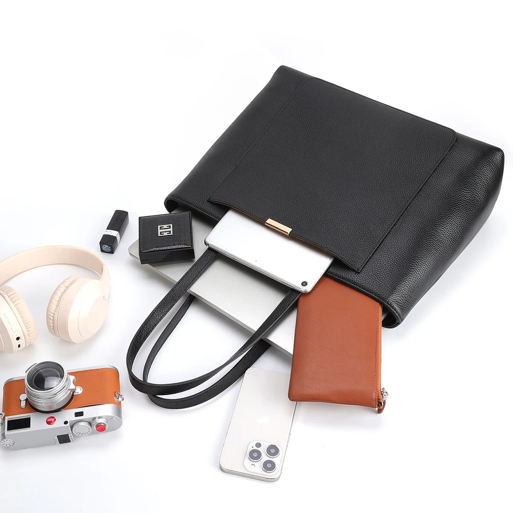 Custom Design Material Color Logo Women’s Bag Ladies Handbags Shoulder Hand Bag Genuine Leather Pop Fashion Womens Tote Bags