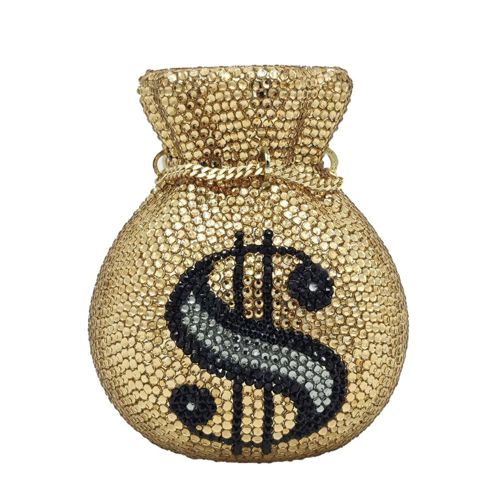 Diamond Gem Money cheapest Bag Clutch Purse