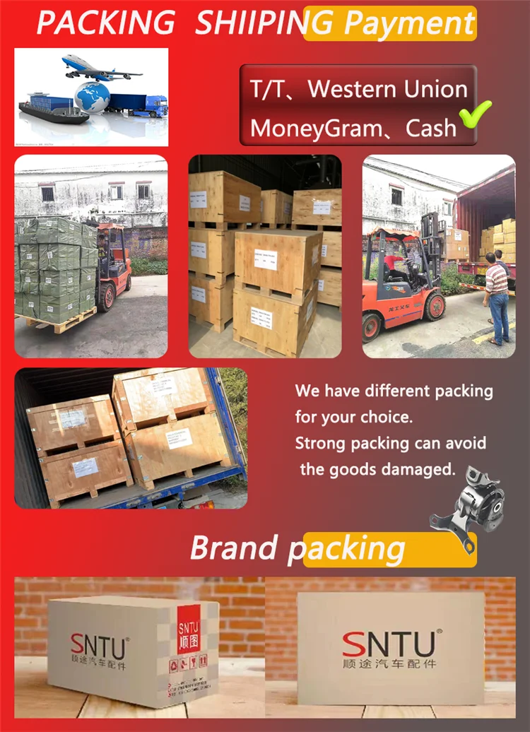 صادرات المصنع أجزاء لقوالب الهيكل المطاطية الشركة المصنعة لتركيب المحرك 12305-0V040 لتويوتا RAV4