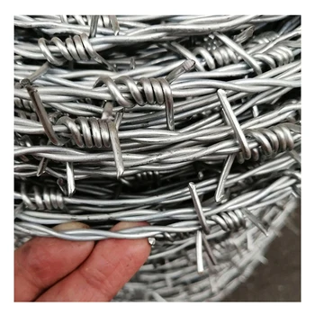 Galvanized barbed wire price per roll metal anti climb razor blade barb wire fence mesh