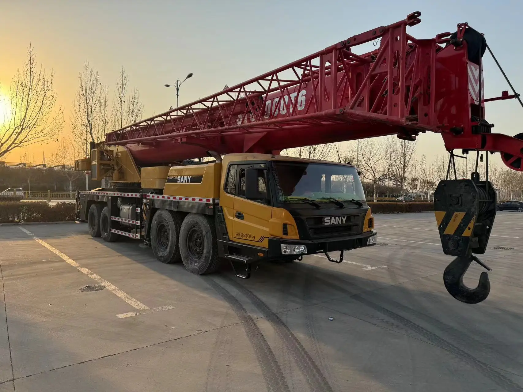 Sany Brand Of 80ton Truck Crane Pickup Truck Mounted Loader Crane With ...