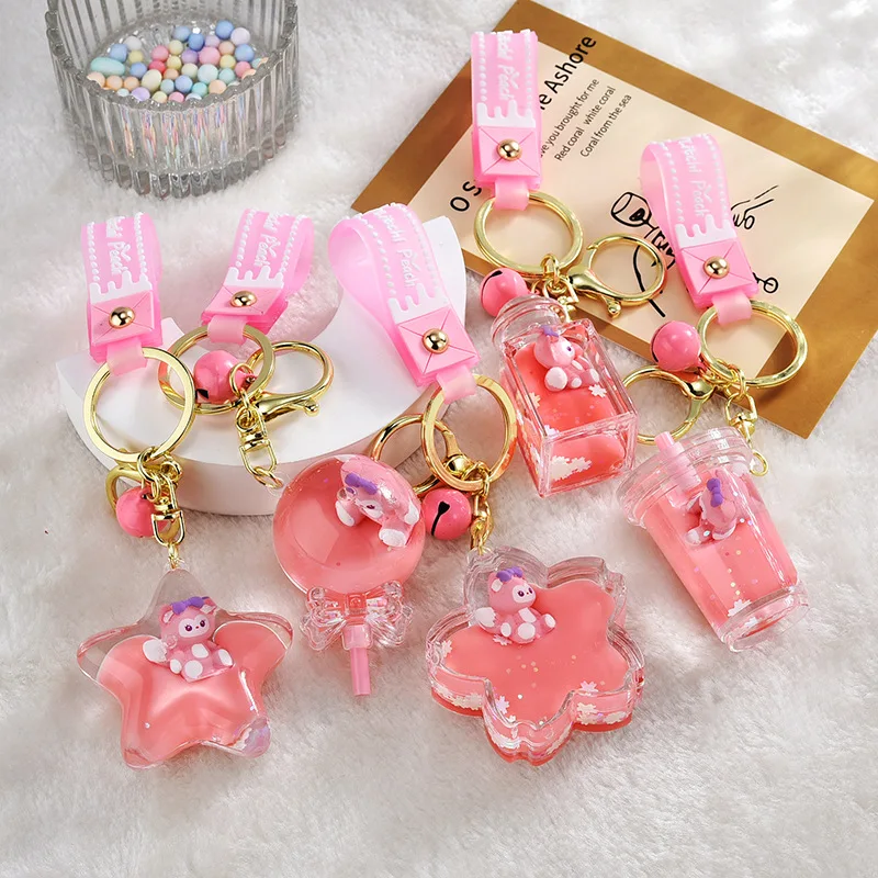 HOLA Keychains Pink color Handmade Girls Can Do Anything Glossy Finish Design Pack of 1 - dhcrafts