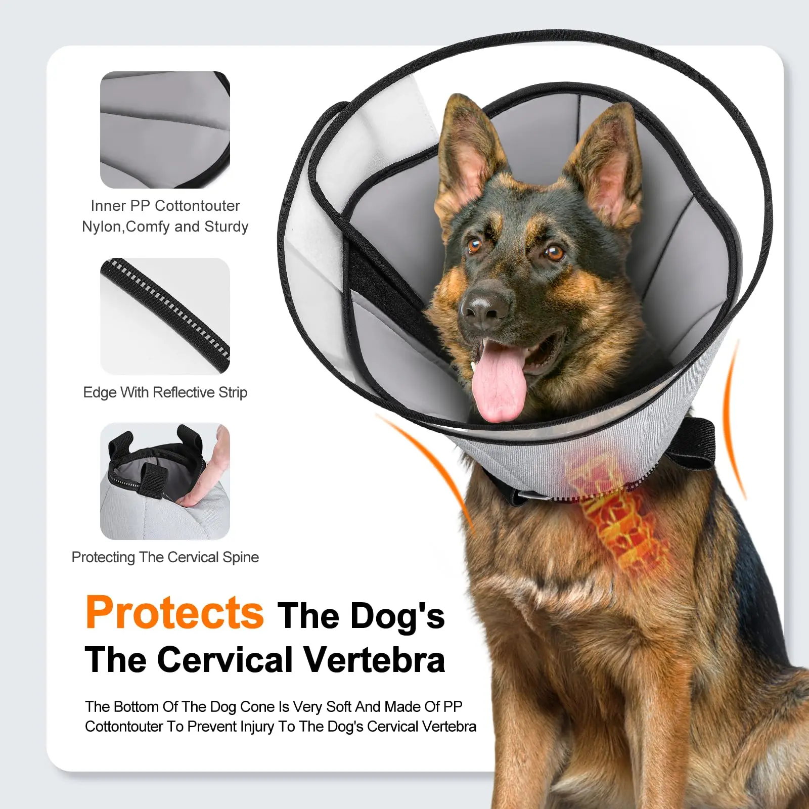 Factory Wholesale Pet Recovery Collar Cat Collars Adjustable Pet Cone