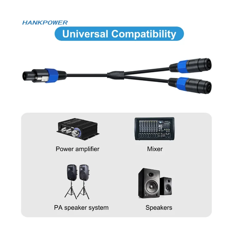 Speakon Cable 4-Pack Speakon 4-Pole To 1/4 TS Female Adapters – For Speaker /Amplifier Connections Speakon To 1/4 Adapter Speakon Cable 4-Pack Speakon 4-Pole To 1/4 TS Female Adapters – For Speaker /Amplifier Connections Speakon To 1/4 Adapter