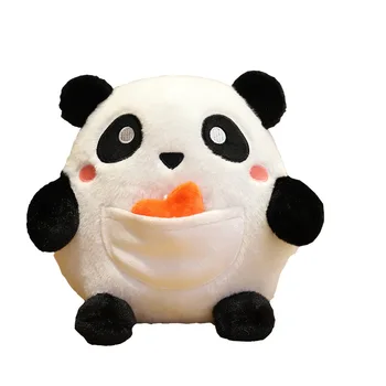 Unisex Cute Panda Plush Toy Small Pillaw Birthday & Wedding Gift PP Cotton Filled for Children's Usage Wholesale