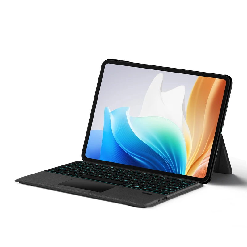 Navitech Folding Leather Folio Case ＆ Stand with Bluetooth Keyboard Compatible with Samsung Galaxy Tab Active4 Pro 10.1