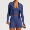 Lapis Lazuli coat+bra+shorts