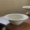 WhiteEmbossed large deep plate 25.5*7