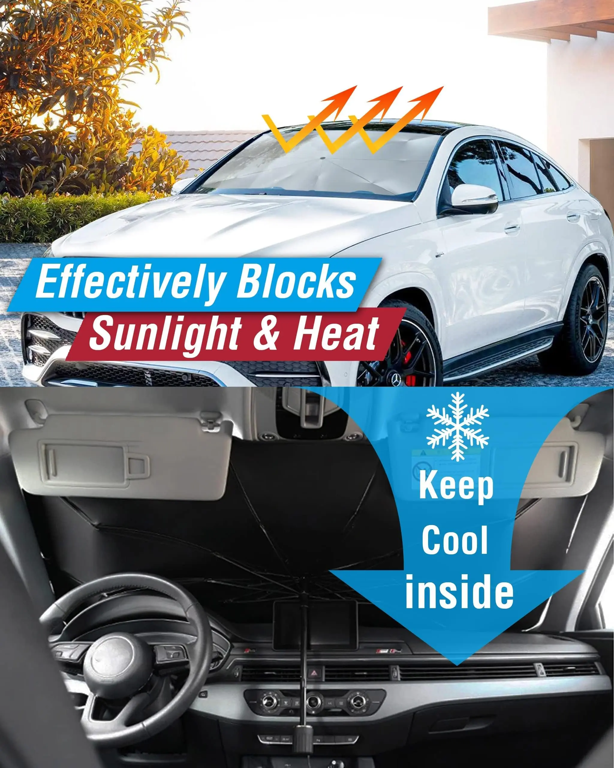 Custom Car Windshield Sun Shade Umbrella Foldable,Sun Shade For Car