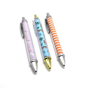Hot Sales Plastic Ball Point Pen with Inner Paper or Heat Transfer Print Souvenir Gifts Pen