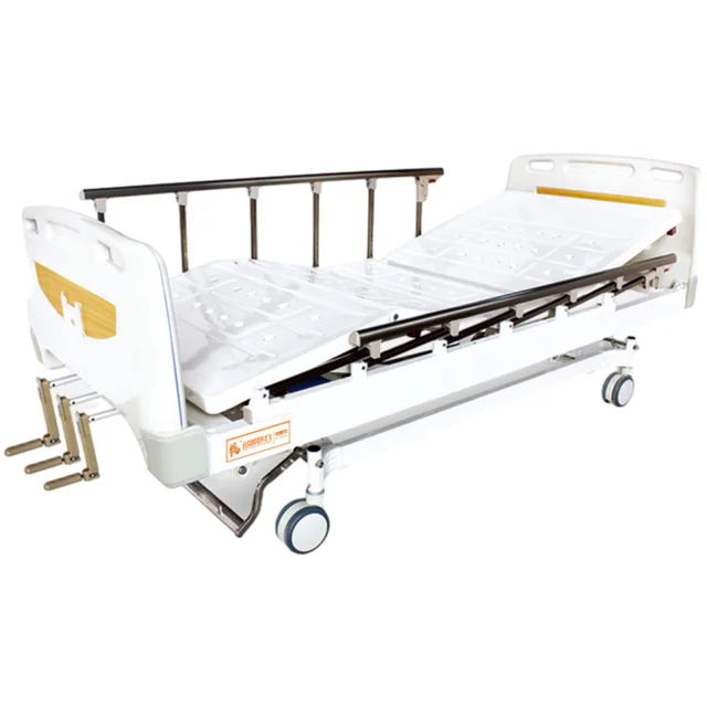 China Factory Wholesale Price Hospital Furniture Supply Manual Single Crank ABS Patient Bed