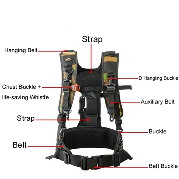 SAFROTTO Camera Utility Belt Photography Vest Multifunctional Strap for Canon Nikon Sony DSLR Camera Lens Bag Tripod Accessories detail image
